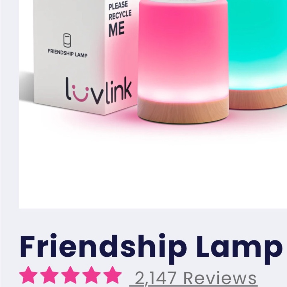 Link Friendship Lamp - Pink and Blue